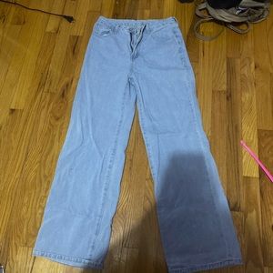 Mom jeans worn since for a photo shoot from shien